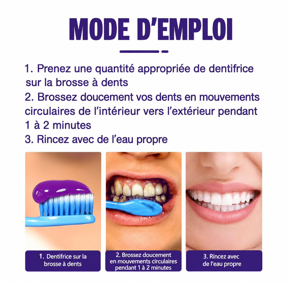 Dentifrice Violet V34 Glorysmil