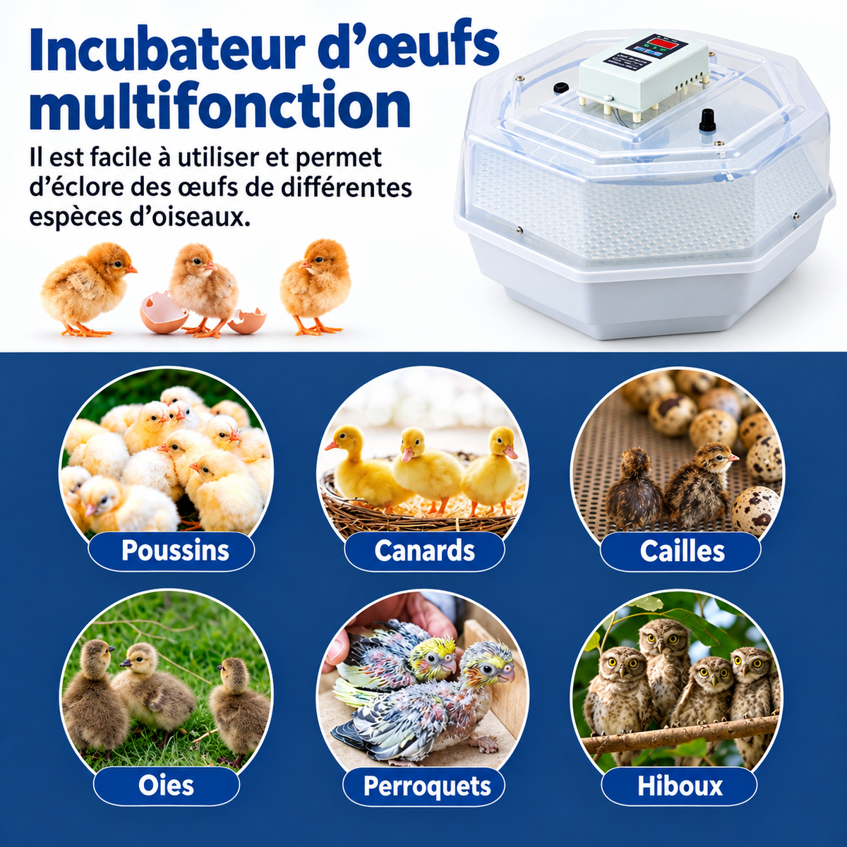 couveuse manuellle de 60 oeufs