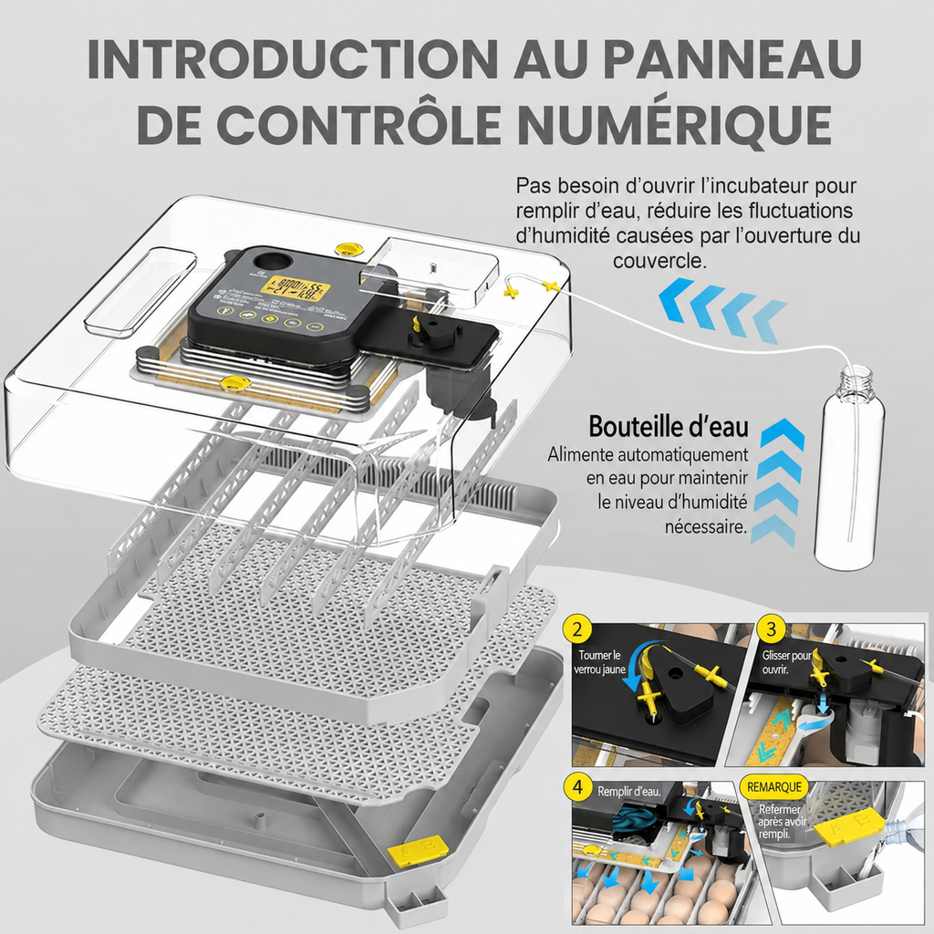 couveuse automatique 48 oeufs Pro