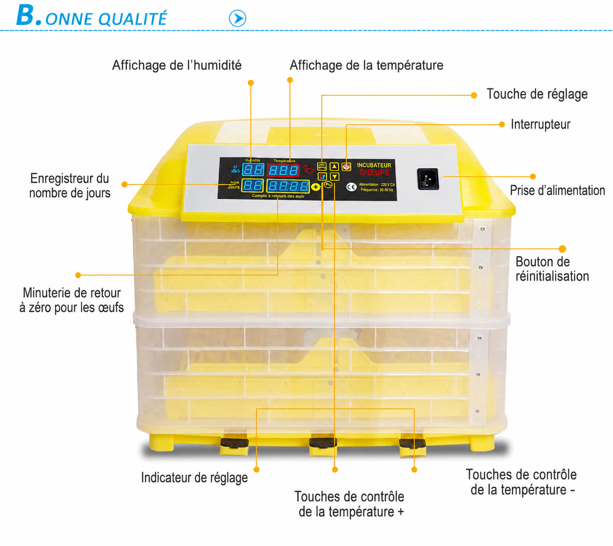 couveuse automatique 112 œufs
