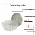 couveuse manuellle de 60 oeufs